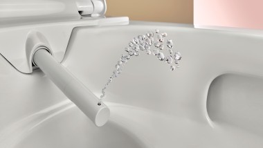 Унітаз з функцією омивання: душовий розпилювач унітаза-біде Geberit AquaClean Alba Унітаз з функцією омивання: душовий розпилювач унітаза-біде Geberit AquaClean Alba