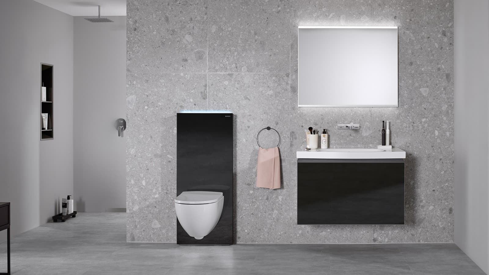 Сантехнічний модуль Geberit Monolith колір лава Сантехнічний модуль Geberit Monolith колір лава