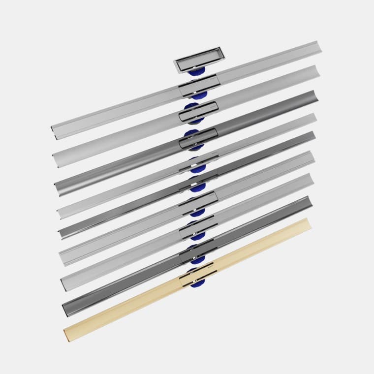 Душові канали Geberit CleanLine: різноманіття кольорів та дизайнів. Душові канали Geberit CleanLine: різноманіття кольорів та дизайнів.