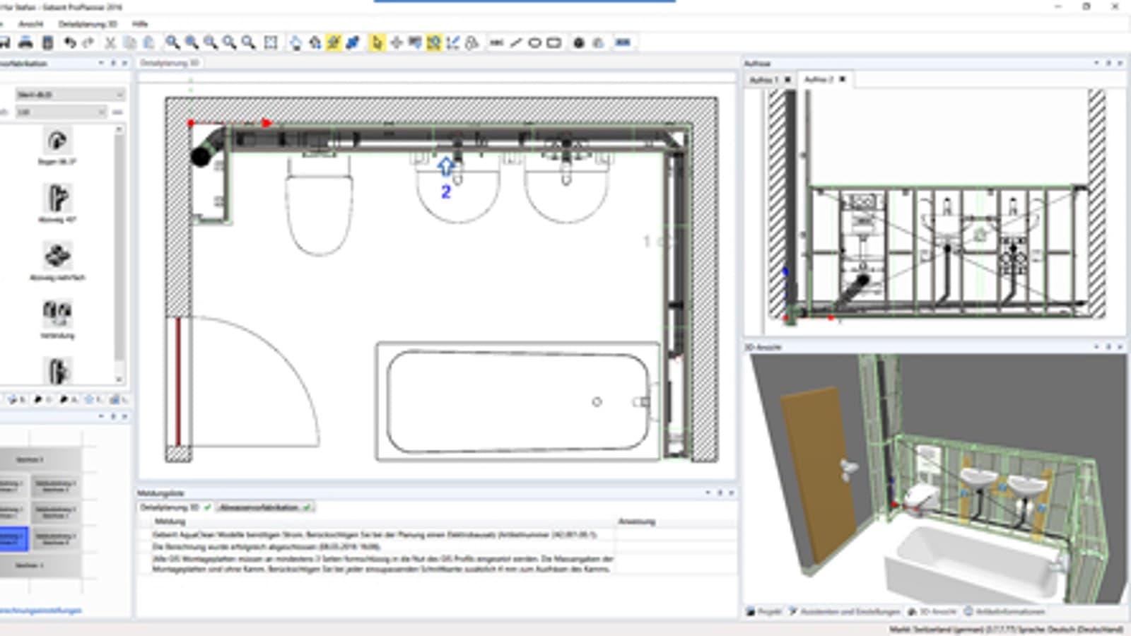 Попереднє виготовлення каналізаційних систем у Geberit ProPlanner Попереднє виготовлення каналізаційних систем у Geberit ProPlanner